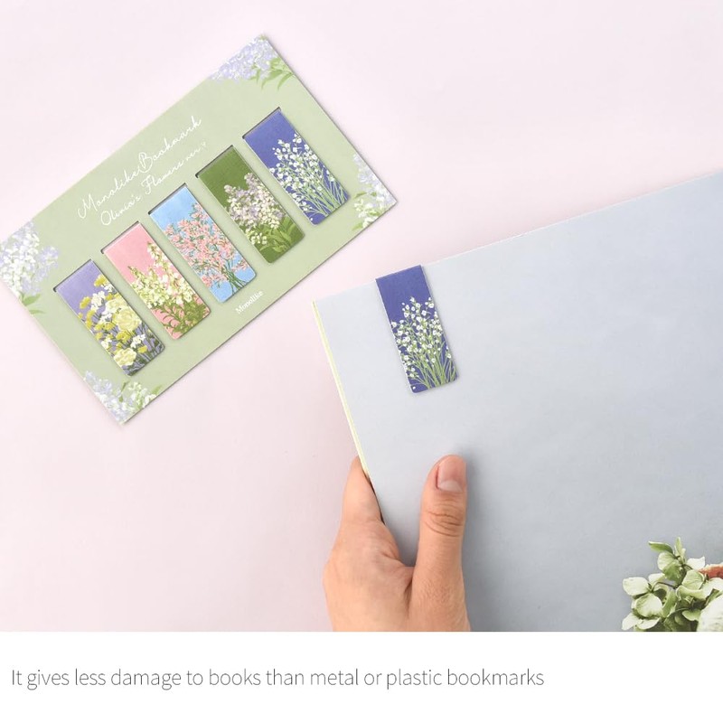 Magnetic Bookmarks Set - A (Olivia's Flowers Ver.4)
