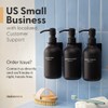 Shampoo and Conditioner Bottles Set of 3 Clear Bamboo –