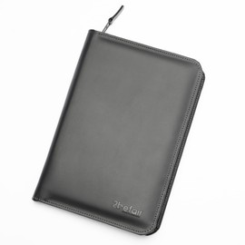 2befair Board Folder - Made in Germany, Sustainable Document Folder Made of Vegan Apple Leather, for Road Assistance Notebook and More, Accessories for Car, Black