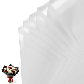 PATIKIL 20 Sheets Flower Wrapping Paper, Waterproof Floral Bouquet Wrapping Paper Florist Supplies Packaging Paper for DIY Crafts Wedding Birthday Gift, White