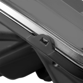 MOSTPLUS Headlight Assembly Compatible for 2014-2021 Toyota Tundra (Excl. Models with Led strips/Adjustable Leveling Dial) Front Lamp Black Housing Clear Lens Amber Corner (set of 2)