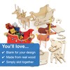 Baker Ross FE852 Wooden Reindeer and Sleigh Kits - Pack