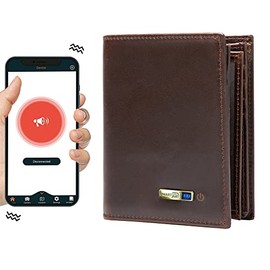 Trackable Wallet for Men, Anti-Lost Mens Wallet with GPS Position Locator & Tracker Finder