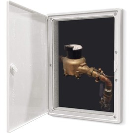 EASY-EXS Access Panel 12x16 with Door (Max Service Opening 10x14) Plastic White (Large 12" x16'')