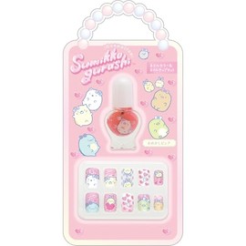 San-X Sumikko Gurashi FE41101 Nail Color & Nail Tip Set, Pink, H7.1 x W3.5 inches (180 x 90 mm)