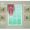 Today's Curtain Emelia Original Voile Ascot 25", Mauve, 40" W