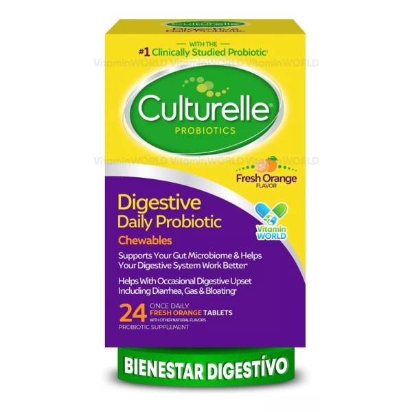 Culturelle Probióticos Diarios 10billones 24tabs Masticables