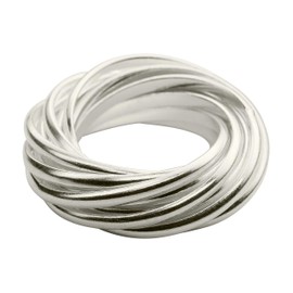 SILBERMOOS Jewelry Women´s Ring Multiple Rings 12 Rings Polished Sterling Silver 925, Size:O