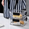 2PCS Food Storage Container Food Grade Clear Refrigerator Organizer Box