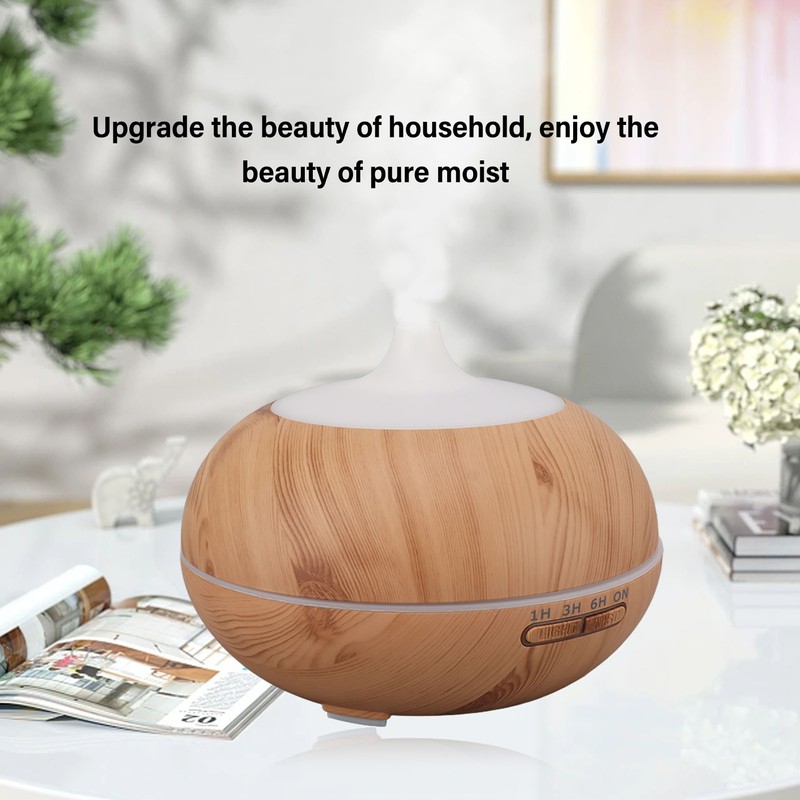 550ML Wood Grain Aromatherapy Diffuser Aroma Diffuser Ultrasound Oil Diffuser