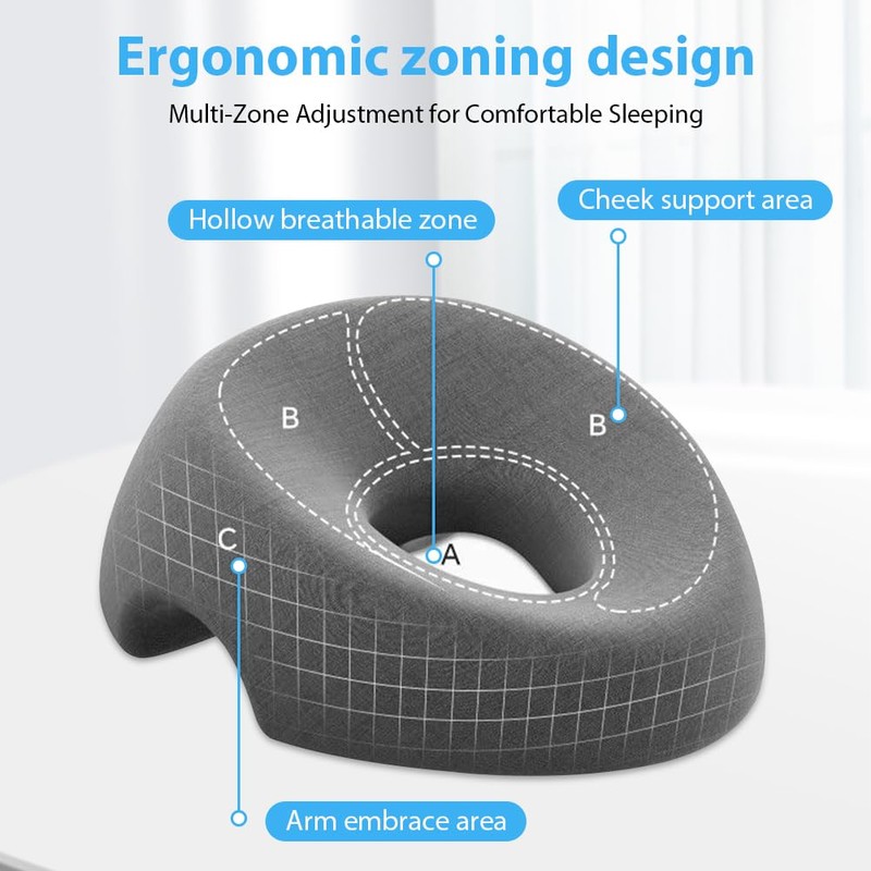 DASIAUTOEM Massage Face Cradle Pillow, Face Pillow for Massage, U-shaped