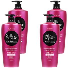 Elastine Perfect Shining Gold Silk Shampoo Silk Repair, 1.2L, 4 pcs / 엘라스틴 퍼펙트 샤이닝 골드실크 샴푸 실크리페어, 1.2L, 4개