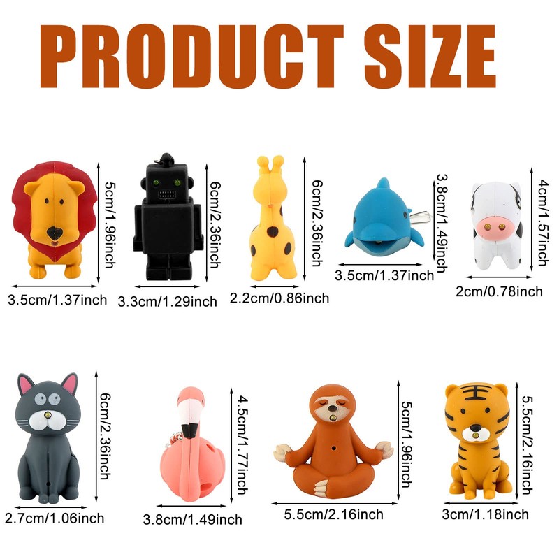 Oppaxf 9 Pieces Nurse Flashlight Pediatric, Nurse Flashlight Keychain, Animal