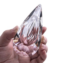 YU FENG Hanging Crystal Prism Suncatcher Ornament Faceted Clear Crystal Drop Rainbow Maker Pendant for Window Garden Decor