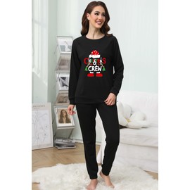 Christmas Two Piece Pajamas Set Women Lounge Set Outfits Sweatsuit Sets Joggers Tracksuit Suits