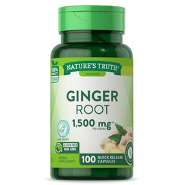 Nature's Truth Ginger Root 1500 mg 100 Capsules