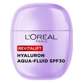 L'Oreal Paris Moisturiser, Korean Inspired Revitalift Filler SPF30, 40ml | With Plumping Hyaluronic Acid, 2% Niacinamide, Lightweight Daily Hydration Aqua-Fluid, Glass Skin Range Formula