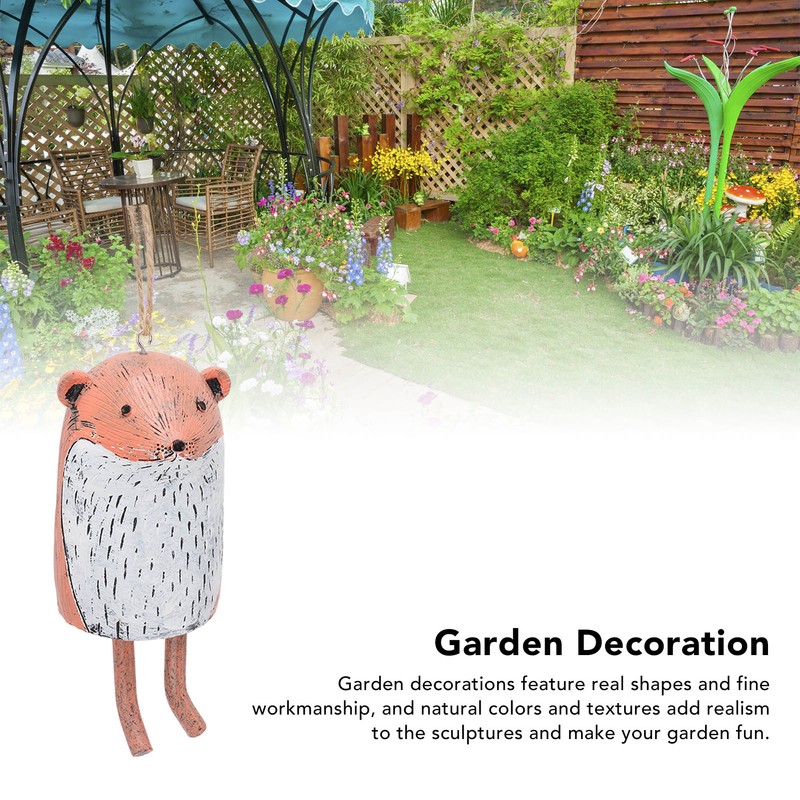 Rustic Hanging Animal Wind Chimes Resin Hand Made Natural Garden