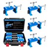SIIIXS 4-Pack Blue Cabinet Clamps,Face Frame Clamps for Installing Cabinets