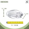 Pasabahce Crystal Glass Ashtray Patio Heavy Handmade Luxury Outdoor Indoor