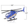 ArtCreativity Diecast Helicopter Toy - Pack of 4 - Police,