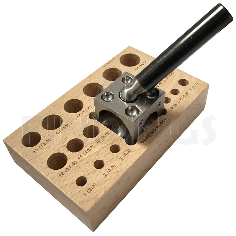 18 pc Doming Block and Punch Set Made of Steel