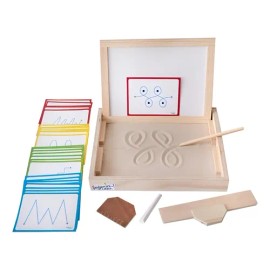 Bandeja Didáctica Montessori Ingeniacreacartaspizarr Doble Color Trazos                                                                               