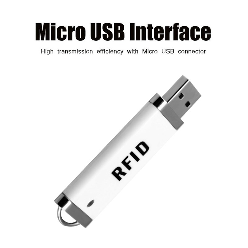 RFID Reader Mini ID IC Card Reader RFID Scanner 125KHz/13.56Mhz