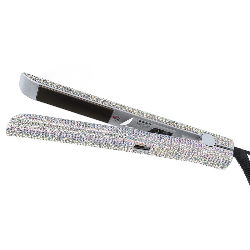 150W Hair Straightener Rhinestone Electric 2 in 1 Faster Shape