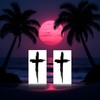 2 Pcs Black Cross Arm Temporary Tattoo Stickers,Tattoo Stickers,Men And