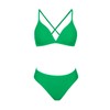 CUPSHE Bikini Set for Women Two Piece Swimsuits V Neck
