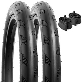 16" Bike Tires 16x1.50/40-305 and 16" Heavy Duty Bike Tubes Schrader Valve Compatible with Road Bike 16x1.50 16x1.5 Bike Bicycle Tires and Tubes (Y-995)