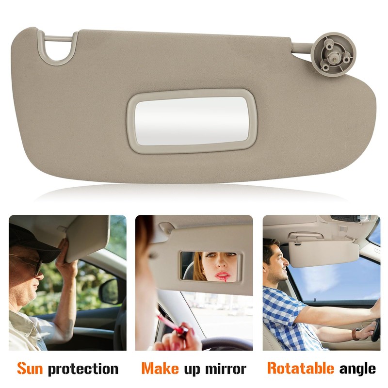 AEagle Simple Sun Visor for 2002-2009 Dodge Ram 1500, 2500,