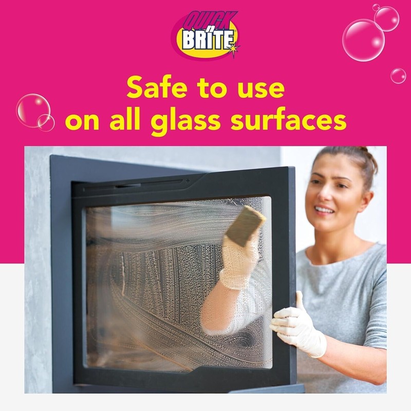 Quick'n Brite Quick ’n Brite Fireplace Glass Cleaner Kit |