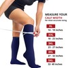 BAMS Plus Size Compression Socks Wide Calf XL XXL XXXL