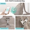 TOPEAST - Bolsos cruzados antirrobo para mujer, bolso pequeño para