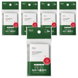 Dr.G Red Blemish Oil Control Paper, 70 packs, 5 pieces / 닥터지 레드 블레미쉬 오일 컨트롤 페이퍼, 70개입, 5개