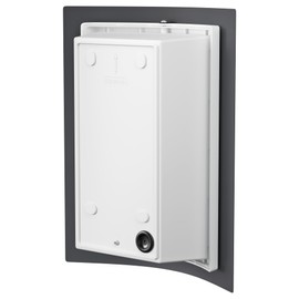 ledscom.de Wandleuchte ZYNO für außen, IP44, Edelstahl, anthrazit matt, eckig, 1x E27 max. 40W