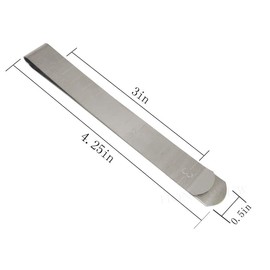 YICBOR 20 Stück Näh-Clips, Edelstahl-Saum-Clips, 7,6 cm, Metall-Nählineal, Nähklammern für Stoff und Quilten #HC-101