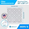 SpiroPure 20X20X1 MERV 8 Pleated Air Filters - Made in