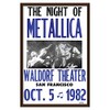 Fresh Prints of CT Showprint Concert Poster Metallica - Waldorf