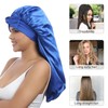 Coubeau Long Satin Bonnet Sleep Cap - Silk Hood for