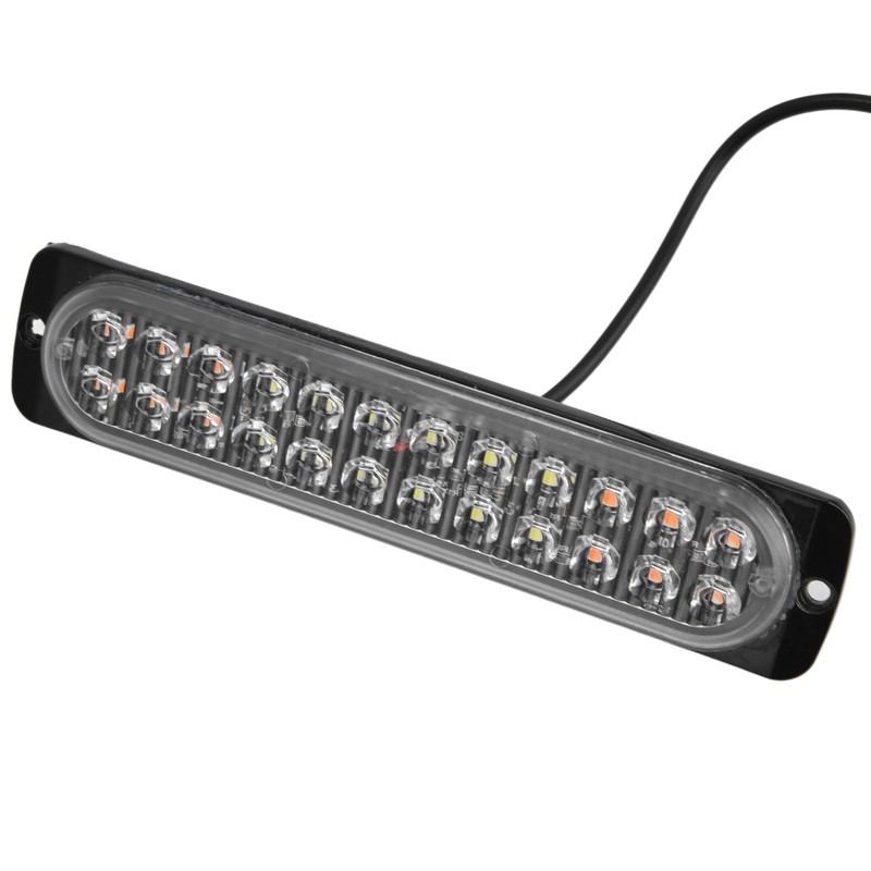 Emergency Strobe Lamps 24LEDs Waterproof Strobe Light Emergency Warning Flashing