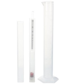 MAGICLULU 1 Juego Medidor de concentración de kit de prueba de hidrómetro herramienta para elaborar vino cerveza hidrómetro para hidromiel hidrómetro de rama corta suite