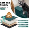 Zerbuger Dog Stairs with Storage 18" H, 3-Step Wider Dog