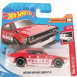 Hot Wheels Nissan Skyline 2000 GT-R HW Rescue 4/10 2019 (160/250) Short Card