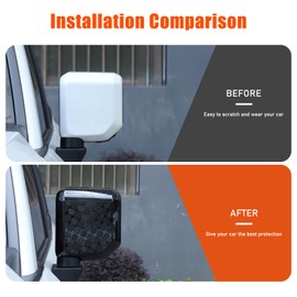 Rearview Mirror Caps Compatible with Toyota Land Cruiser 250 Prado J250 LC250 /Lexus GX550 2024 2025+, Rearview Side Mirror Covers Caps Decoration Cover (Piano Black)