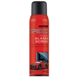 Mothers Speed Foaming Glass & Screen Cleaner, 19 oz. Aerosol — Ammonia-Free, Streak-Free Formula Cuts Through Grime, Dirt & Fingerprints, Safe for Tint, Touchscreens, Mirrors & Gauges (16619)