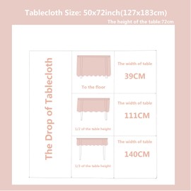 Eternal Beauty Sequin Tablecloth Red 127x183cm Glitter Table Cover Sparkle for Party Birthday Wedding Christmas New Year Christmas Decoration