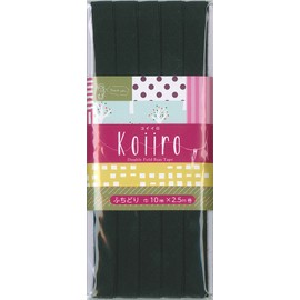 Captain Koiiro (koiiro) hutidori Bias Tape Width 10 mm X Length 2.5 m Col. 12 Black CP188 
